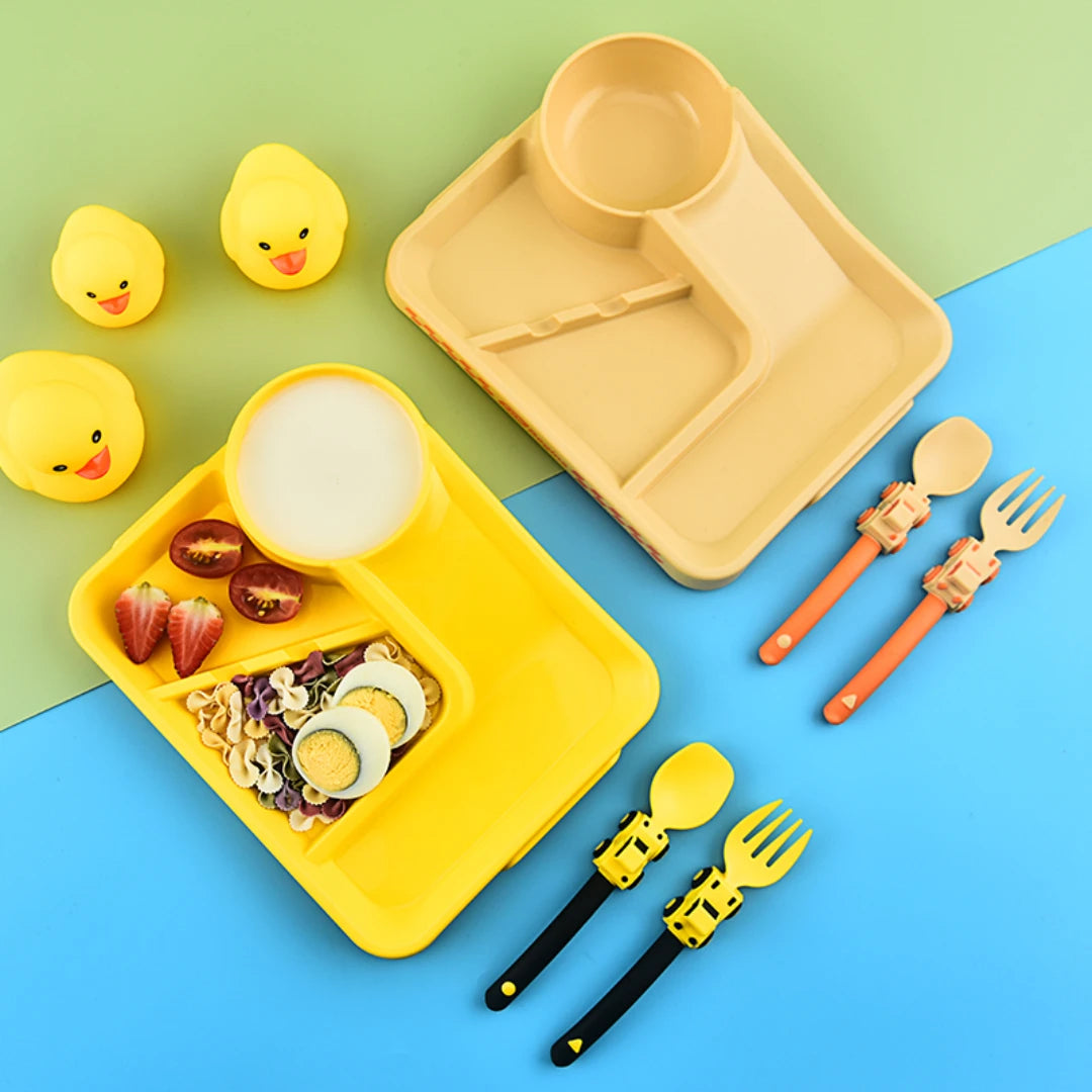 FunFeast Plates - Turning Meals into Fun Adventures! 🚜 (NEW MODEL 2)